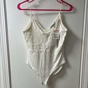 White Leotard tank